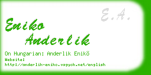 eniko anderlik business card