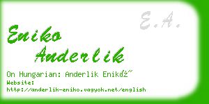 eniko anderlik business card